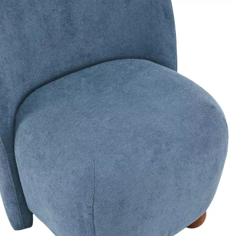 GDFStudio Samuel Modern Low-Back Armless Accent Chair, White