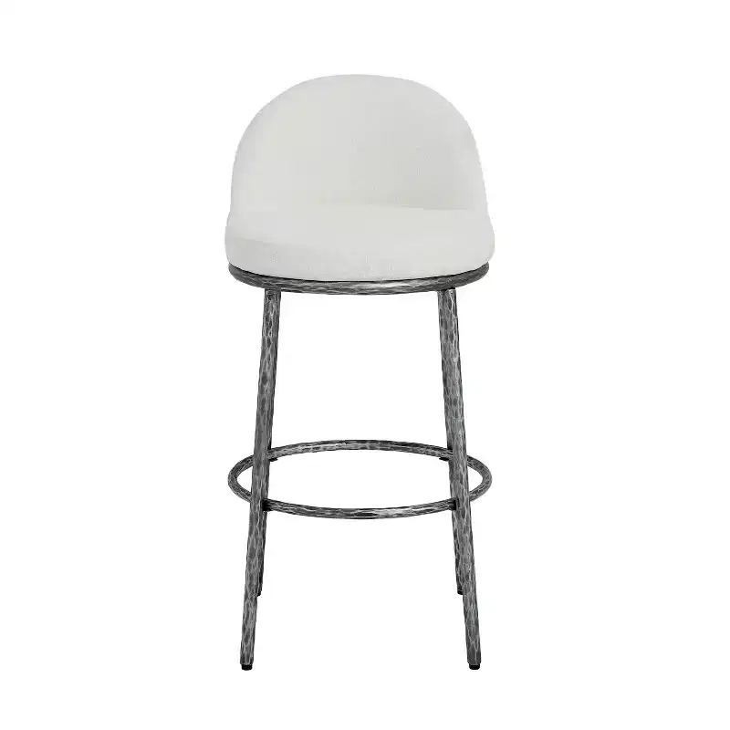 Christopher Knight Home Chaiwat Modern Metal Upholstered Bar Stools (Set of 2)