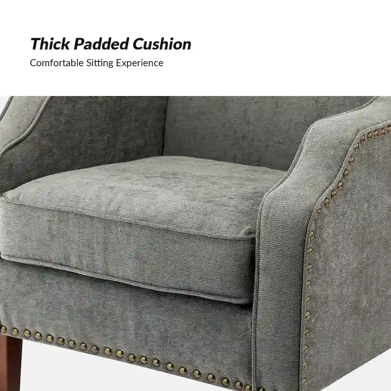 Lucretius Armchair with Nailhead Trim Set of 2 by HULALA HOME