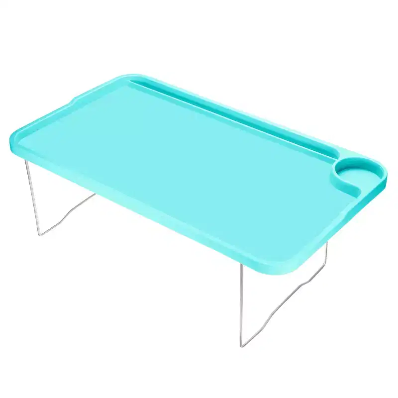 Unique Bargains Reusable Bed Laptop Breakfast-Serving Table with Folding Legs