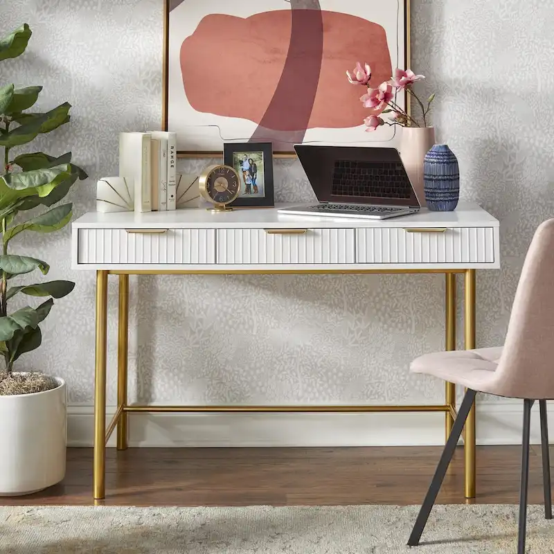 Modern 3-Drawer Writing Desk