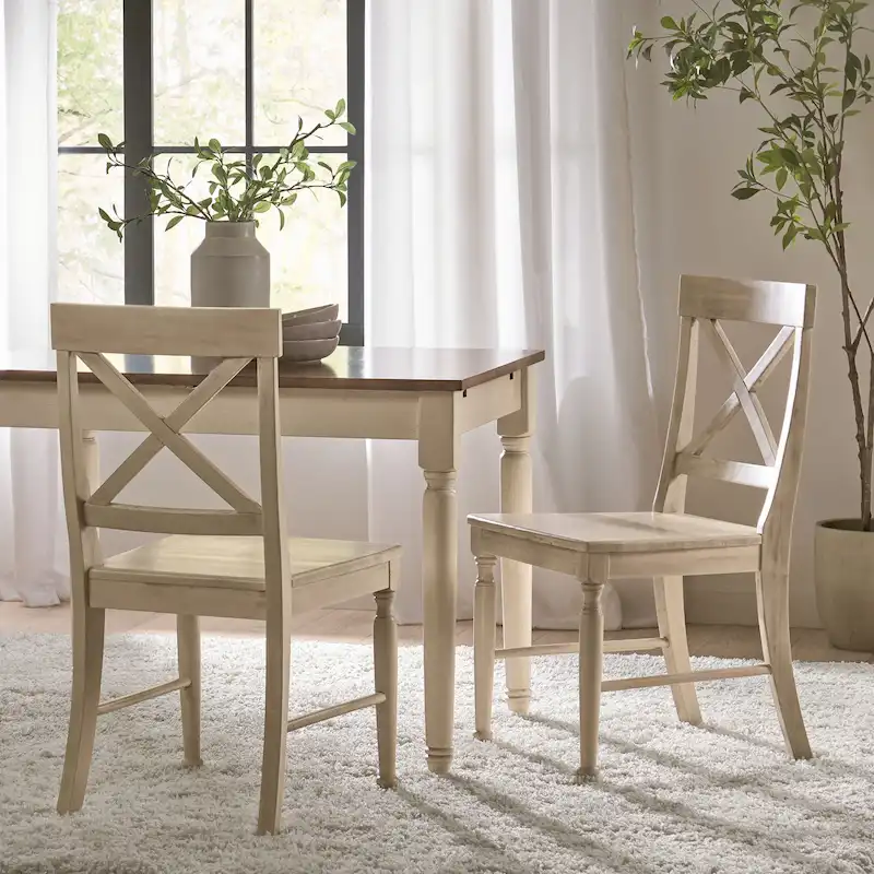 Rovie Acacia Wood Dining Chair (Set of 2)