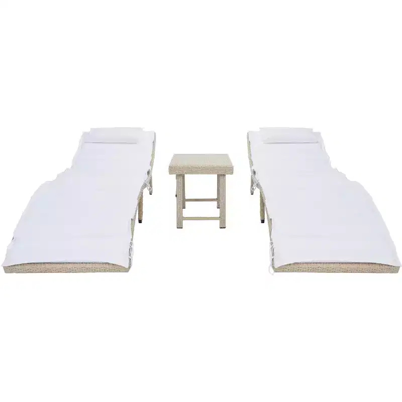 Carew 3 Piece Sun Lounger Set - Indoor/Outdoor - PAT7720 - Safavieh
