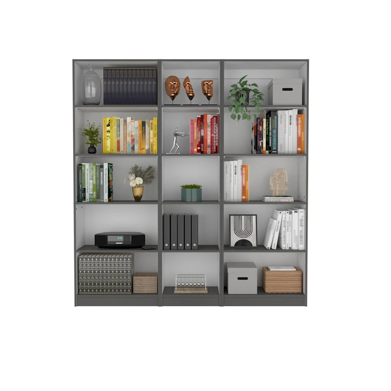 Kenyon 67 Wide 5-Shelf Option B Bookcase Set of 3
