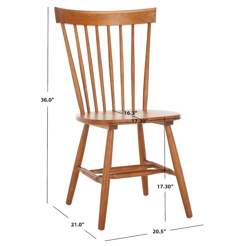 Spindle Back Farmhouse Dining Chair (Set of 2) - 21W x 21D x 36H