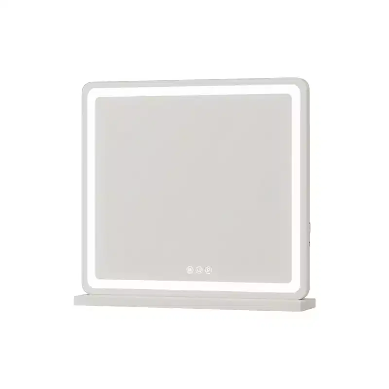 22 Lighted Freestanding Frameless Makeup Shaving Tabletop Mirror