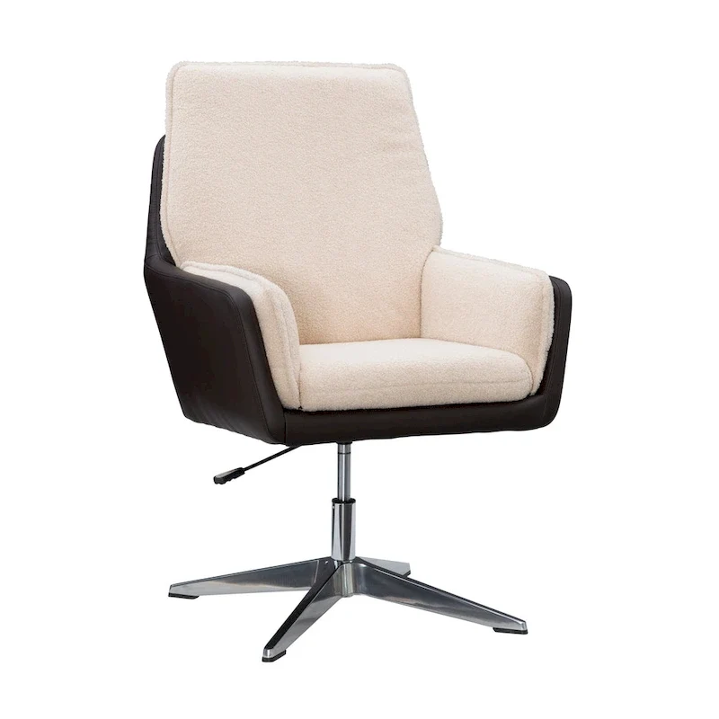 Marcia Swivel Sherpa Chair Accent Chair