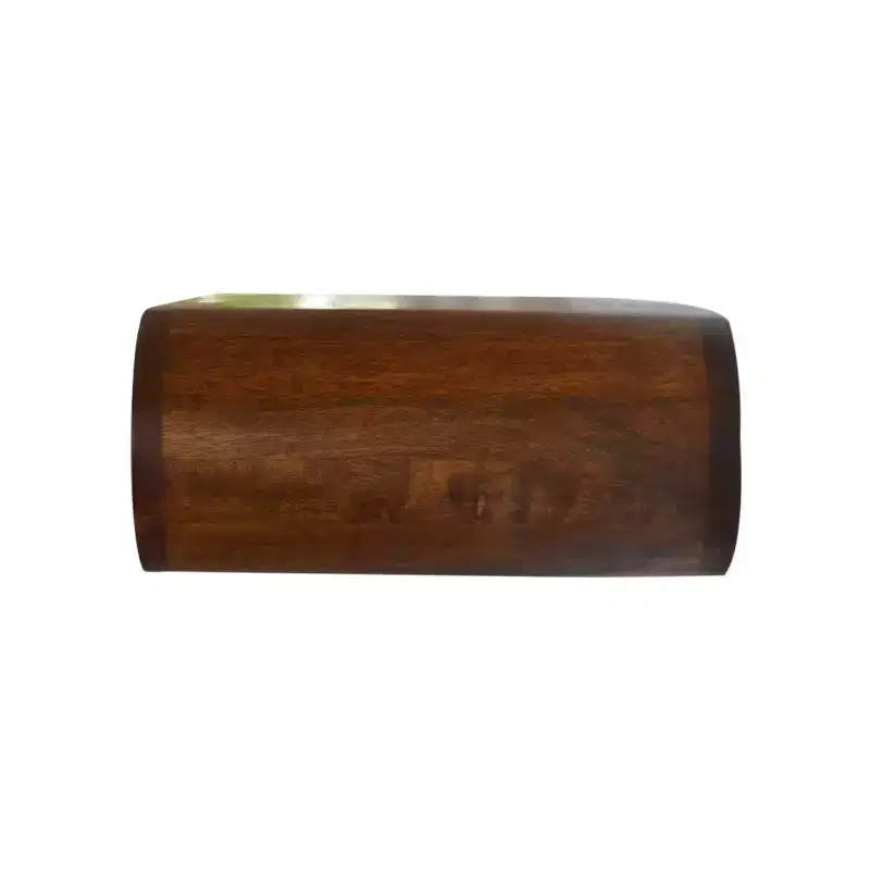 18 Chestnut Solid Wood Oval One Drawer Floating Nightstand