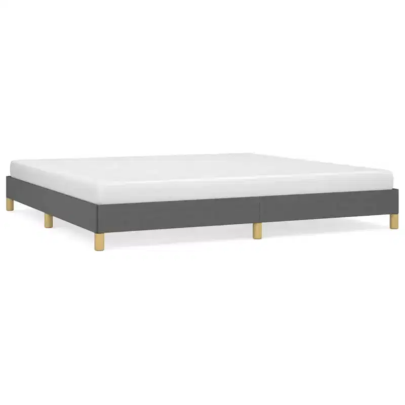 Polyester Fabric and Plywood King Bed Frame