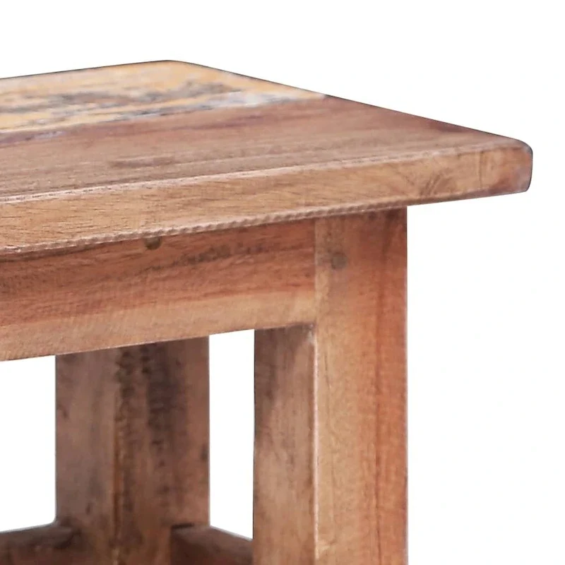 vidaXL Nesting Tables 2 pcs Solid Reclaimed Wood - 15.7 x 15.7 x 11.8