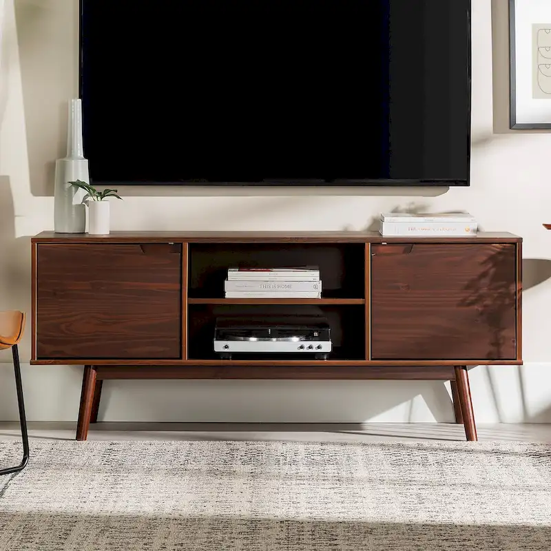 Middlebrook 58-inch Mid-Century Solid Wood TV Stand