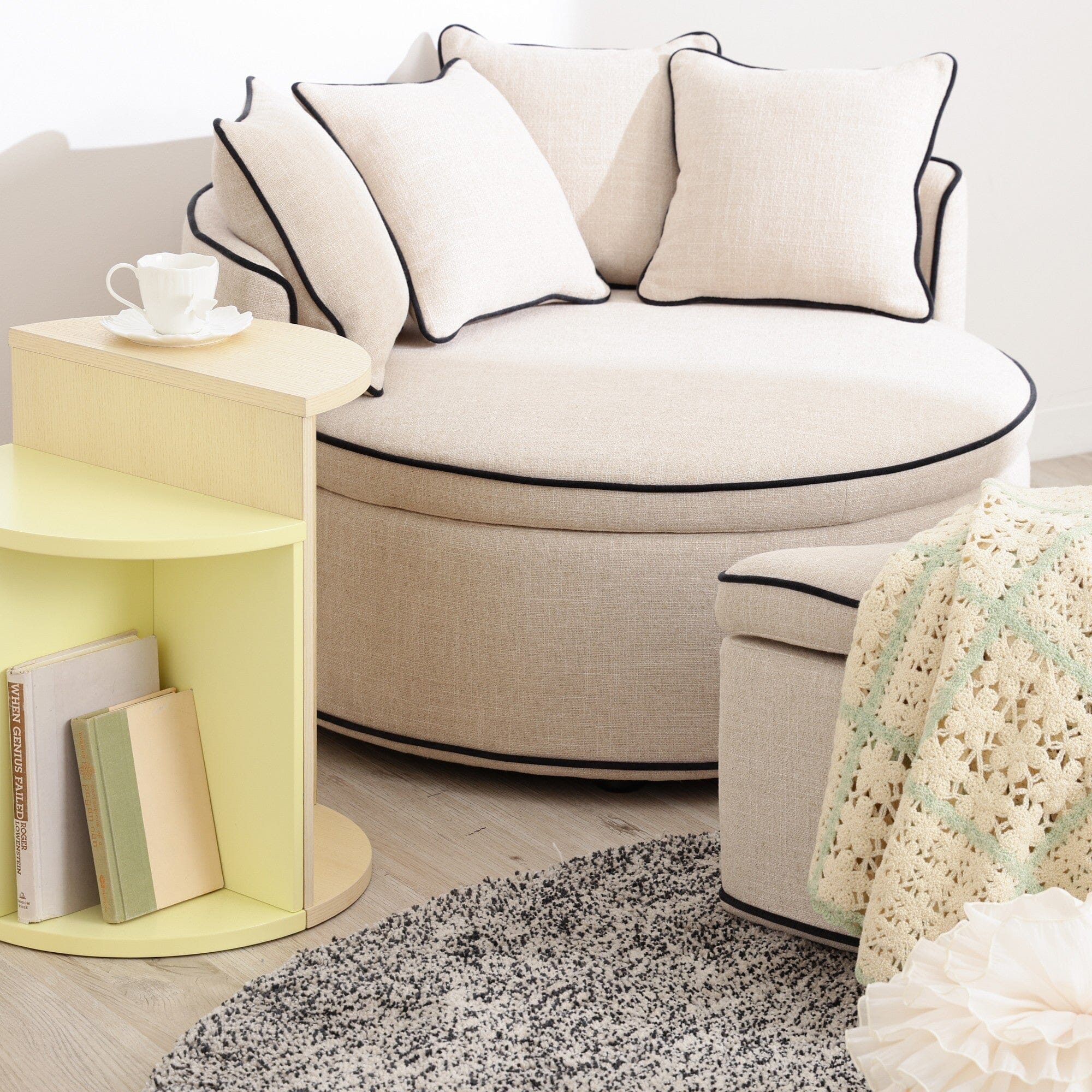 Sofa Round Light Beige