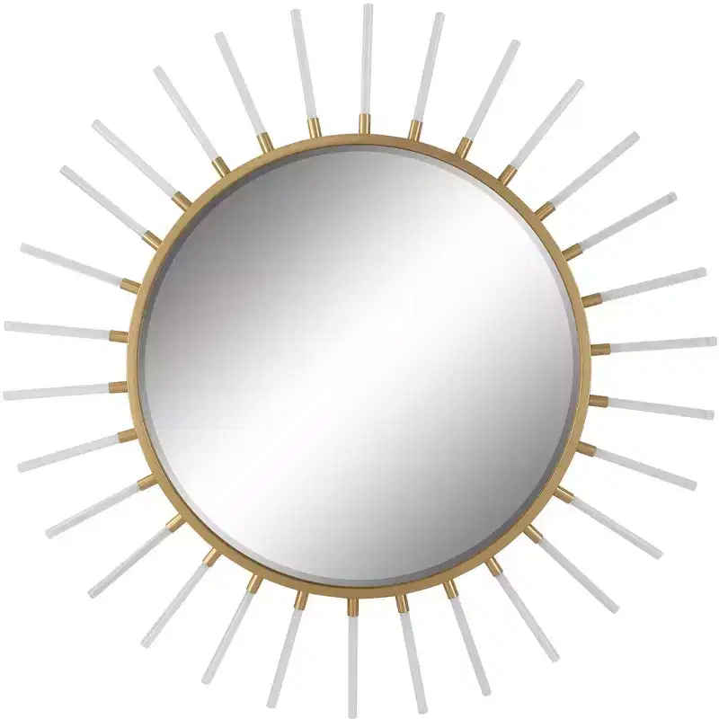 Uttermost Oracle Gold Leaf 55 Sunburst Wall Mirror