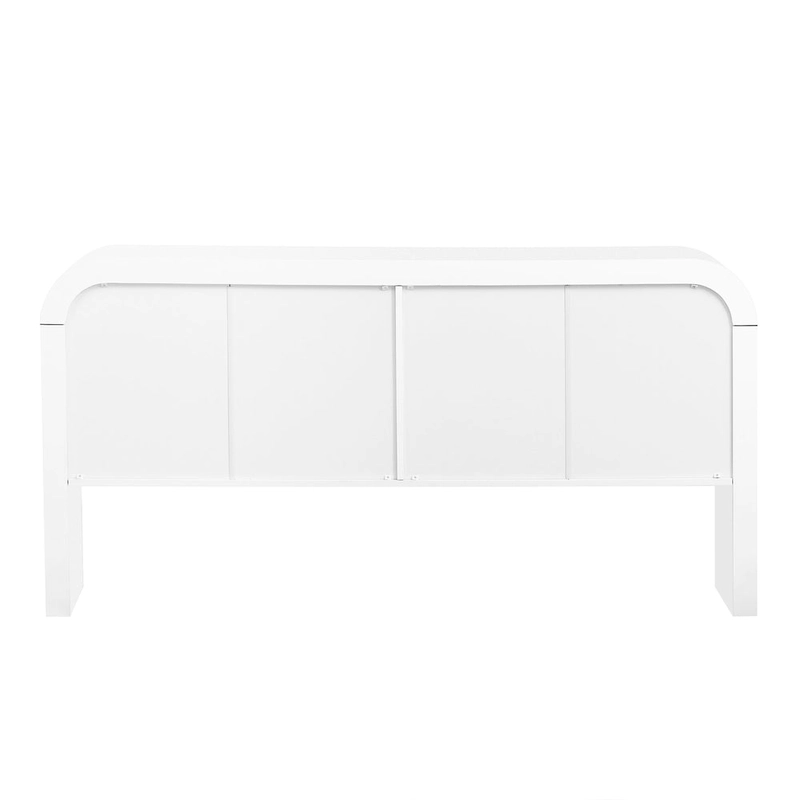 63 Striped Sideboard Buffet Cabinet with Adjustable Shelves