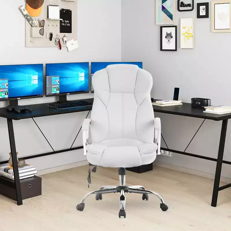 BestMassage Office Chair Executive Chair with PU Leather High Back Desk Chair