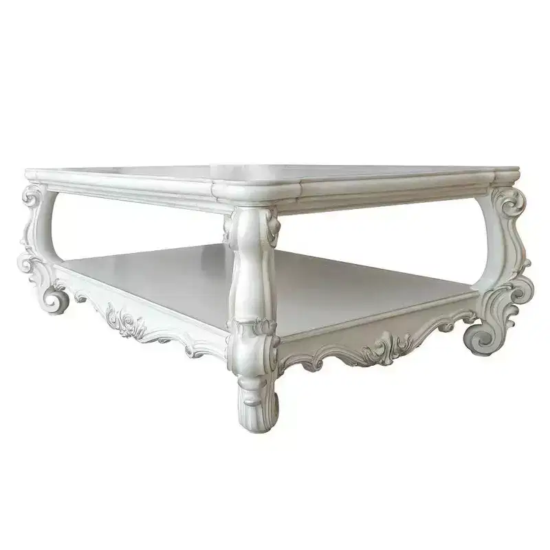 Acme Furniture Versailles Coffee Table Bone White