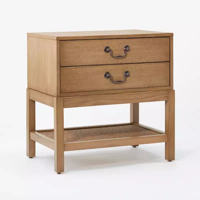 Elmira Traditional Nightstand with Storage Drawers Brown - Threshold designed with Studio McGee