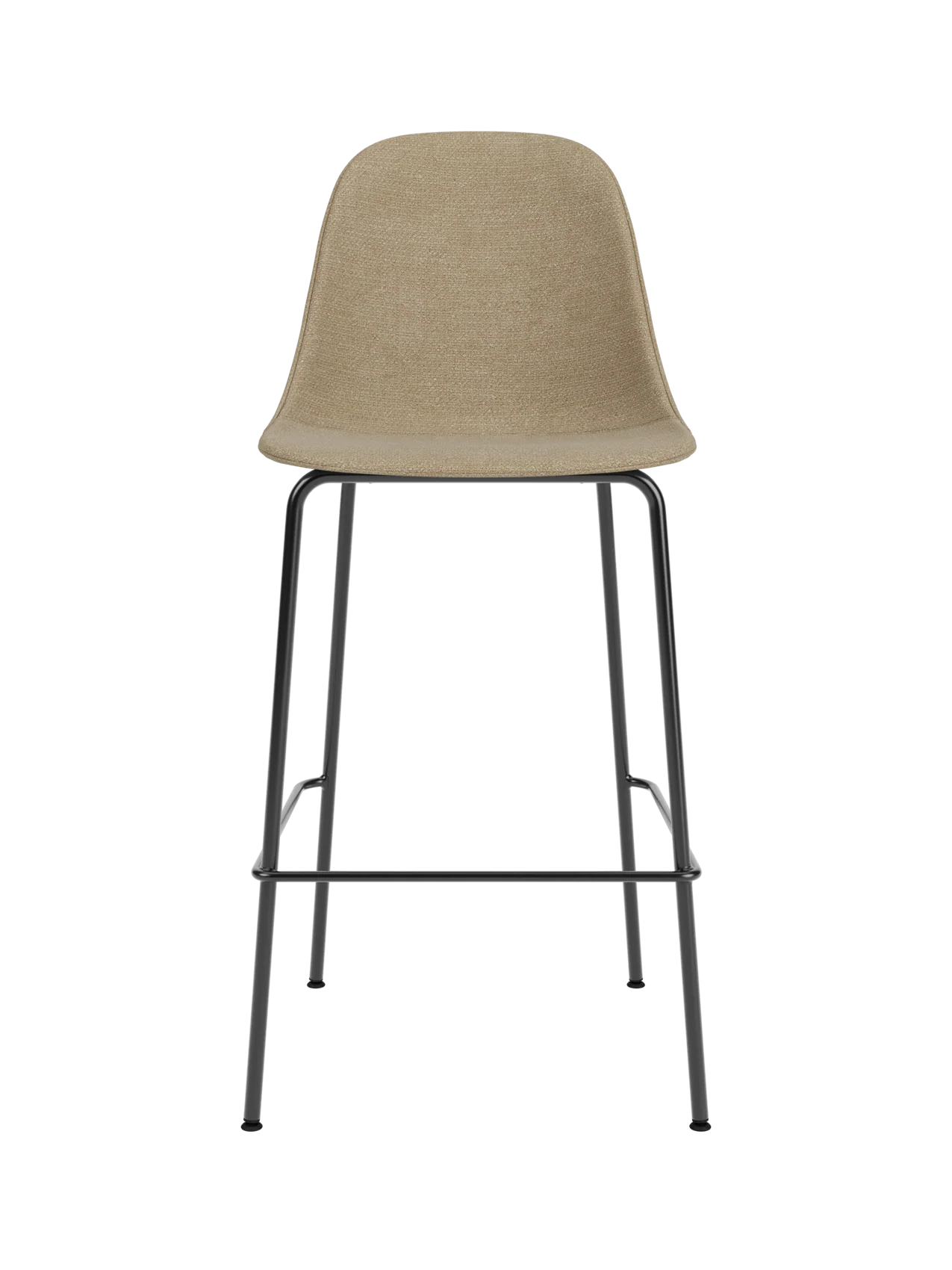 Upholstered Side Bar Chair ¨C Adjustable Height, Geometric Steel Base
