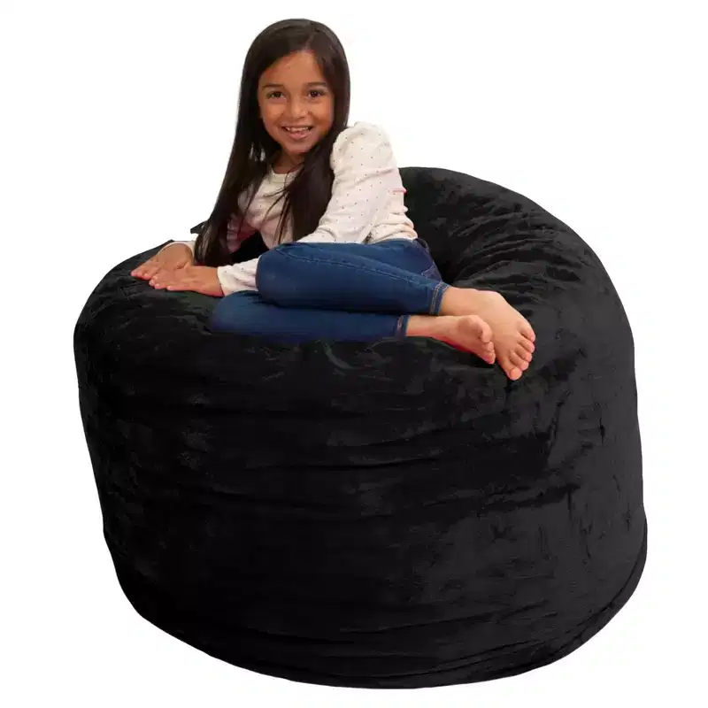 Oversized Bean Bag Chair – Indoor Foam Lounger