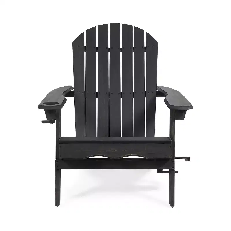 Christopher Knight Home Kandyce Outdoor Acacia Wood Folding Adirondack Chair with Cup Holder