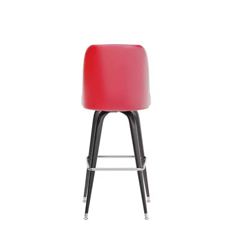 Emma and Oliver Metal Barstool with Swivel Bucket Seat