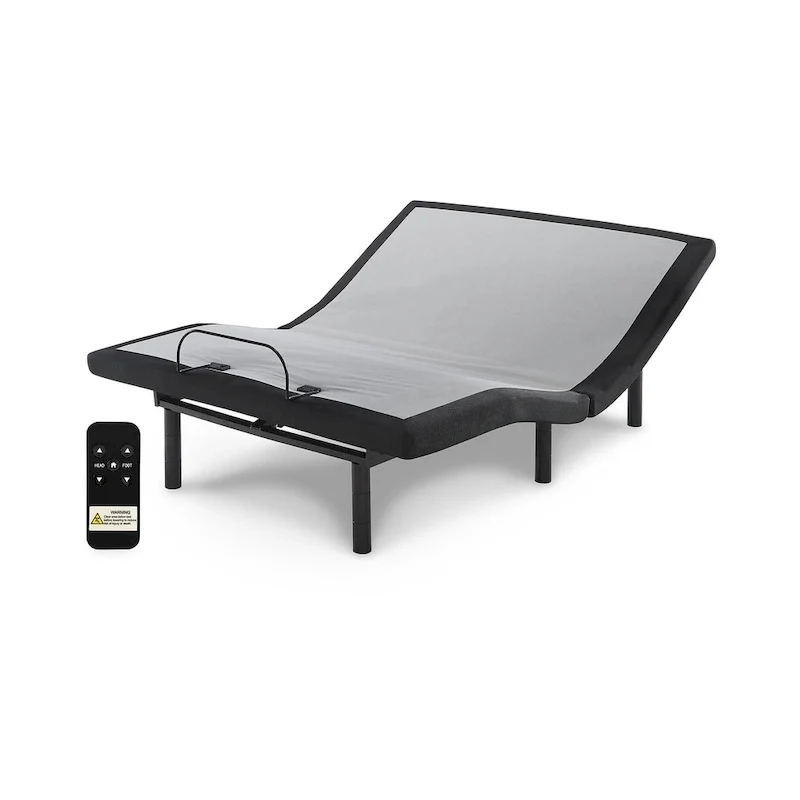 Signature Design by Ashley Chime 12 Inch Hybrid Black/White 2-Piece Mattress Package