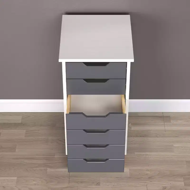 Trendfurn Omnia Narrow 6 Drawer Roll Cart