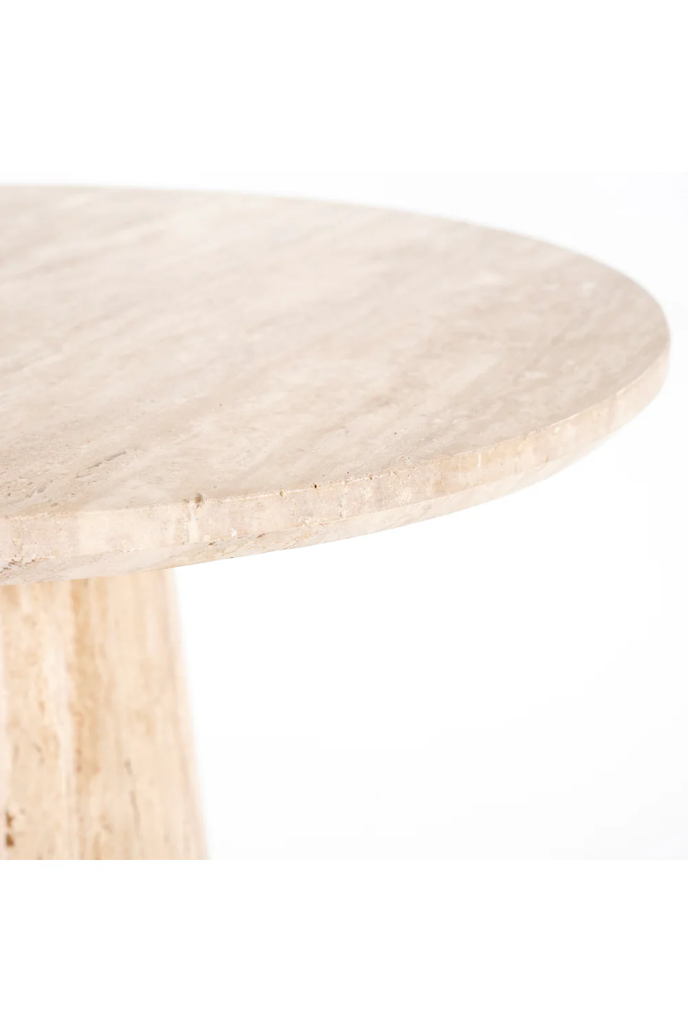 Travertine Pedestal Dining Table