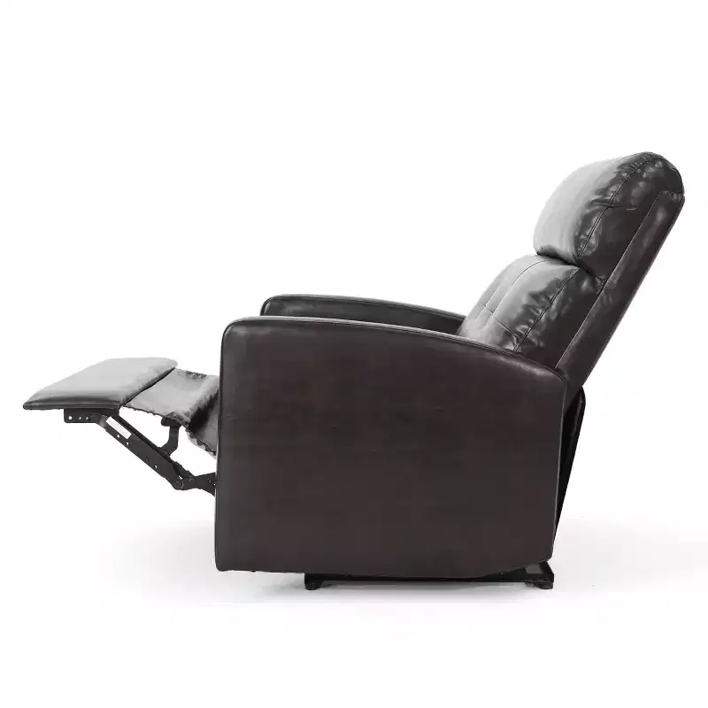 Halima 2-Seater Faux Leather Power Recliner - Brown - Christopher Knight Home: Upholstered Accent Chair, Spot Clean