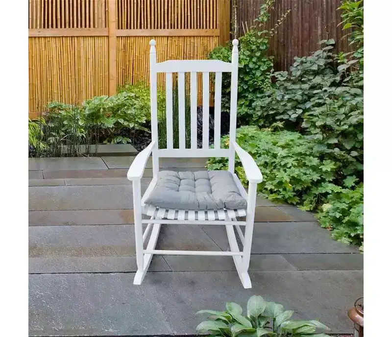 wooden porch rocker chair WHITE, without mat