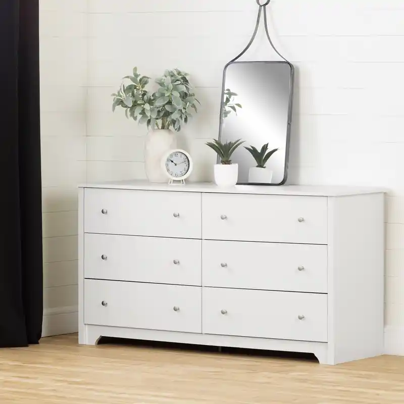 6-drawer Dresser - Pure White