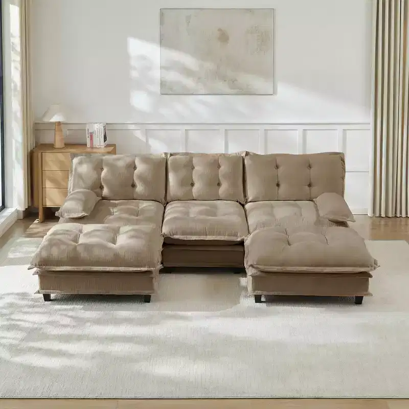 GDFStudio Havenridge Modular 107  U Chenille Sectional Sofa