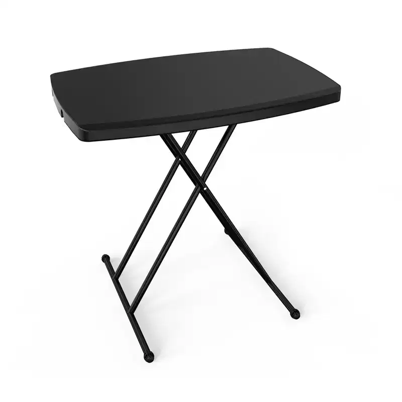 Plastic Folding Patio Table with Adjustable Height 30''x20''