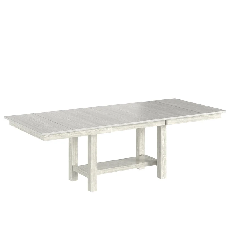 Solid Wood Extendable Dining Table, Seats 6-8, Farmhouse Style - 94W