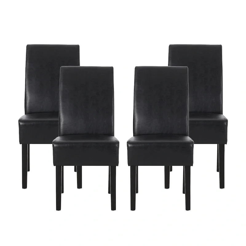 Pertica Patterned Upholstered Dining Chairs (Set of 4) by Christopher Knight Home