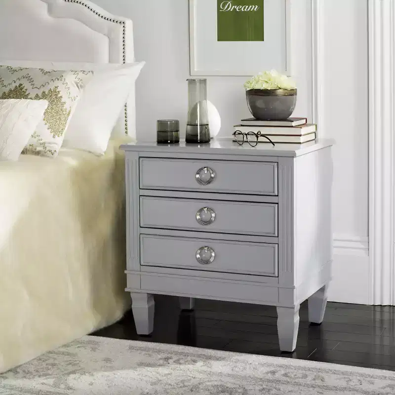 Kira 3 Drawer Nightstand - FOX6276 - Safavieh Couture