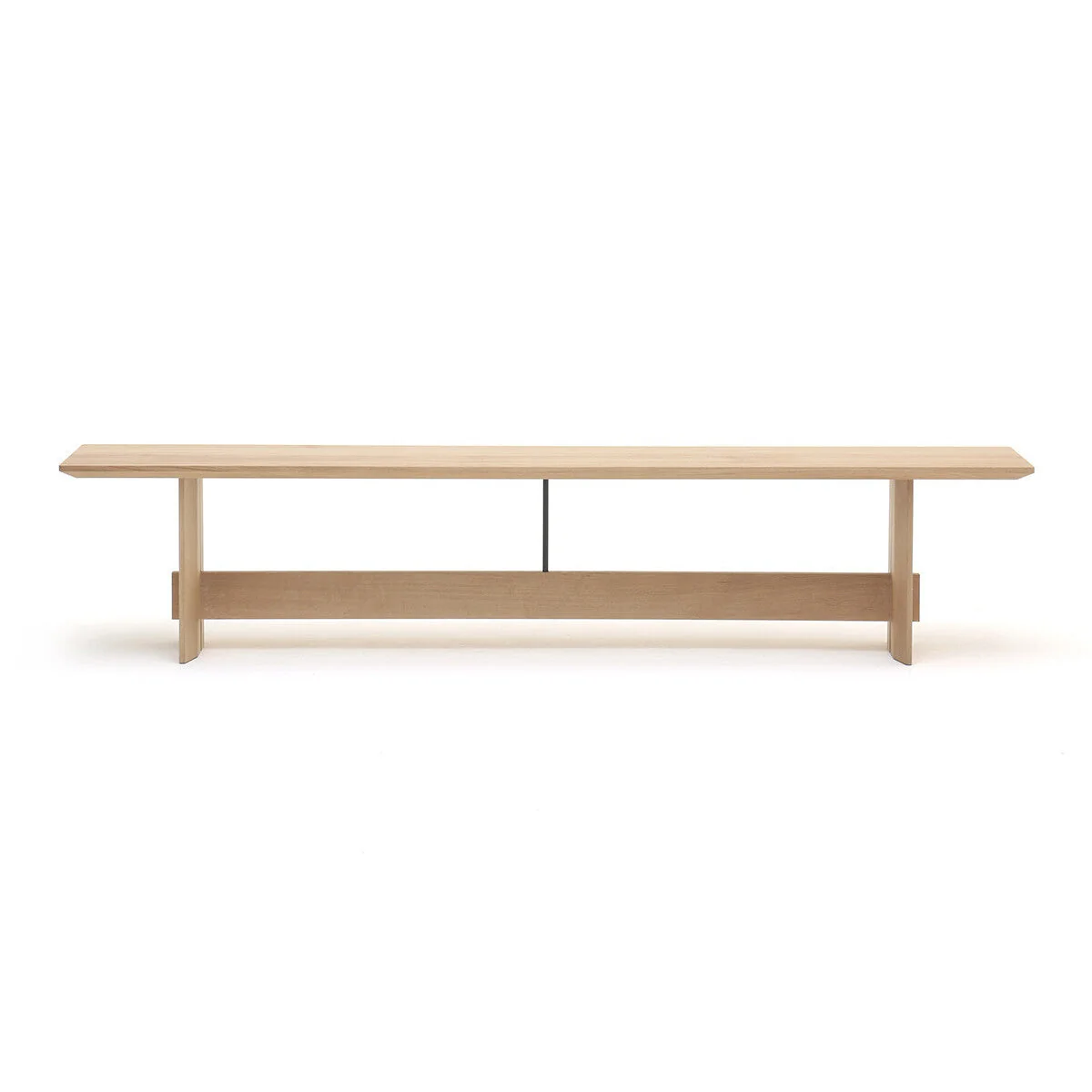 Low, long bench
