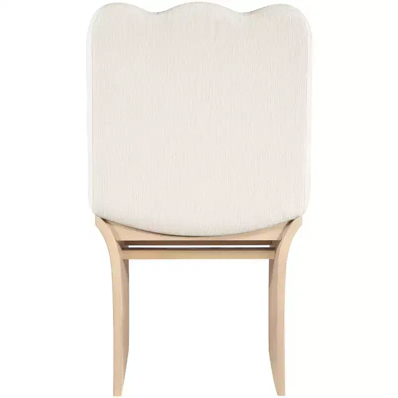 Shaw Cream Chenille Fabric Upholstered Dining Chair