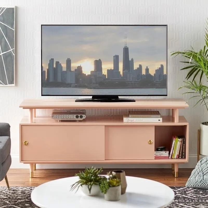 Mid-Century Modern Wood TV Stand