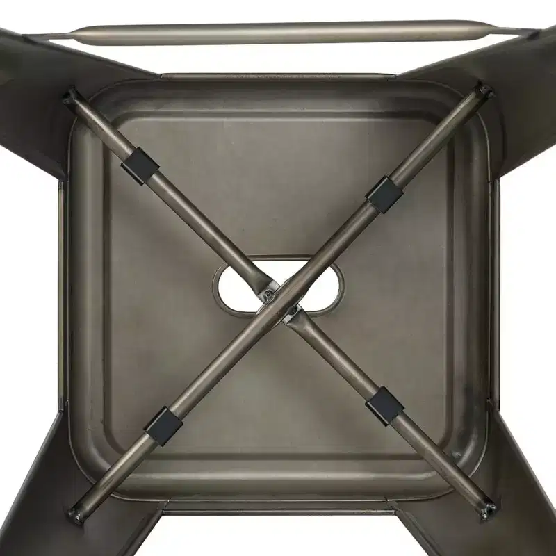 Yaheetech Set of 4 Metal Backless Counter Height Bar Stools Stackable Chairs