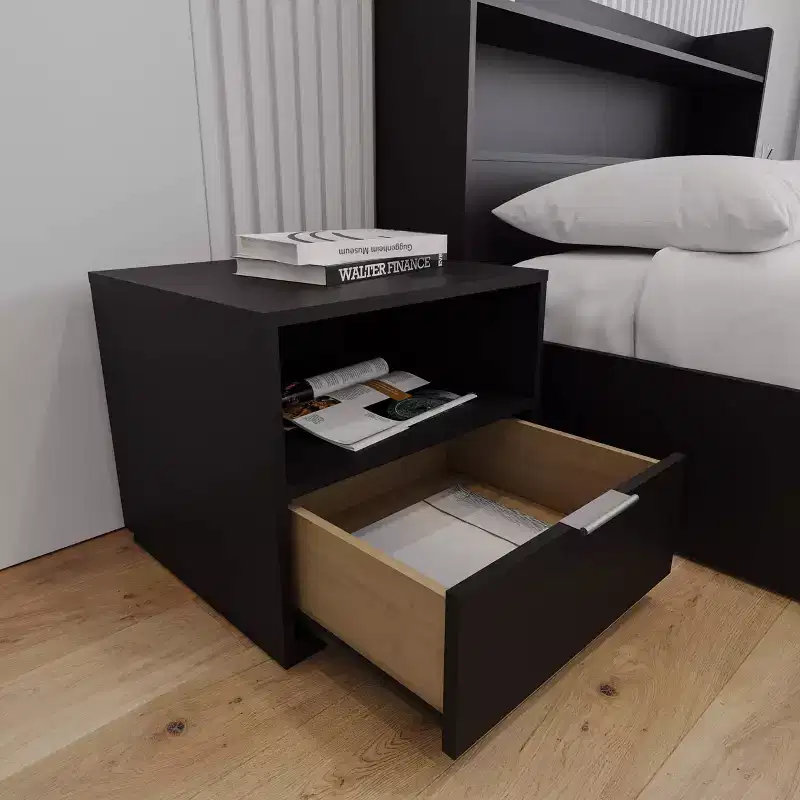 Nexera Hunter 1 Drawer Nightstand