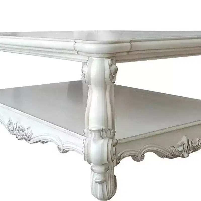 Acme Furniture Versailles Coffee Table Bone White
