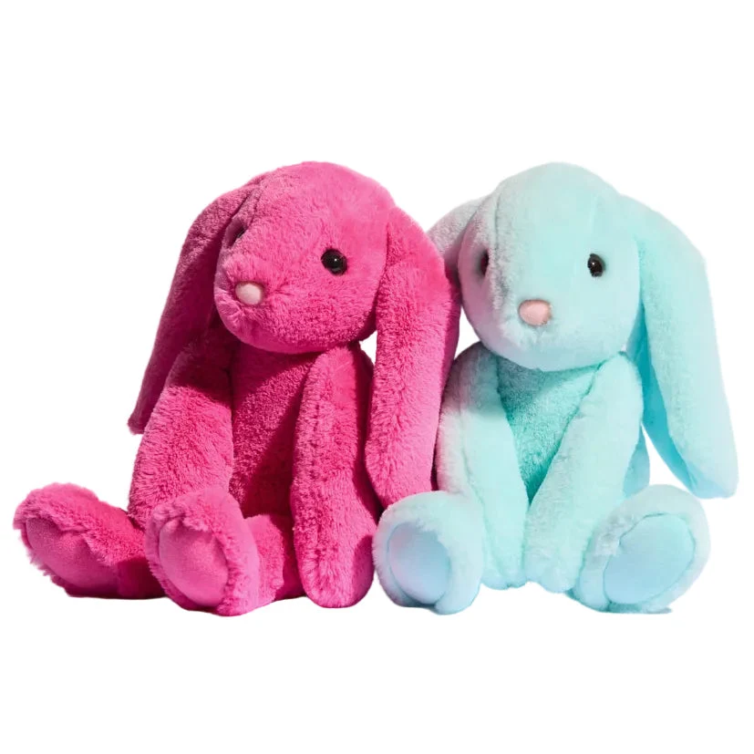 Iris Floppy Bunny Soft Plush Stuffed Animal Teal Cuddle Toy