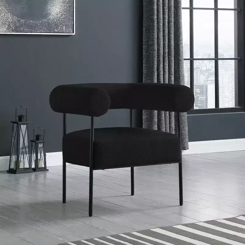 Meridian Furniture,Blake Boucle Fabric Accent Chair