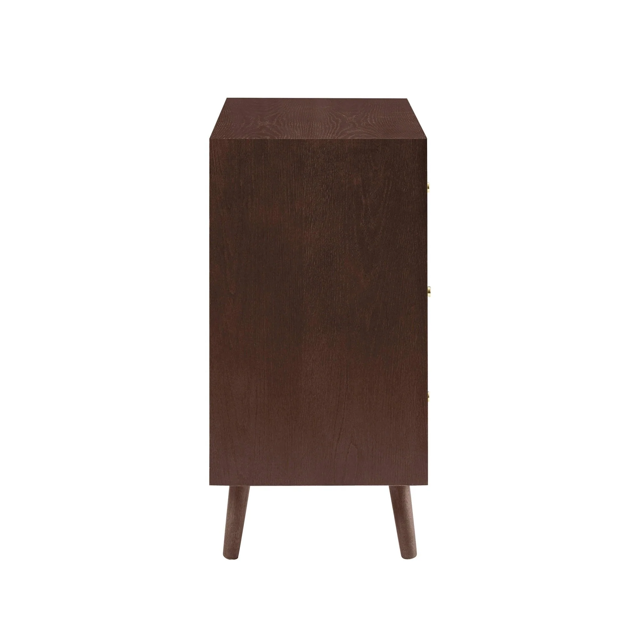 Oak 3 Drawer Chest - Walnut