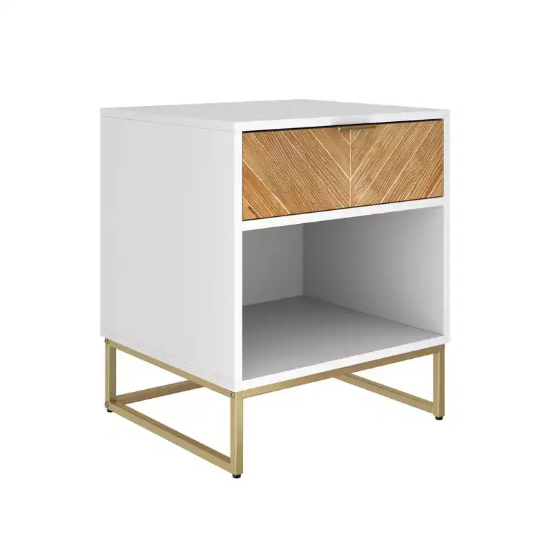 Herringbone Wood Cabinet