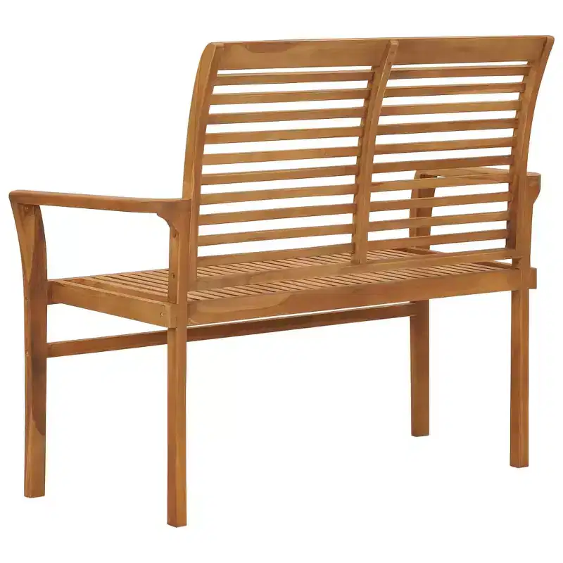 Garden Bench Teak Brown Fine sanded teak hardwood 44.1 in Durable