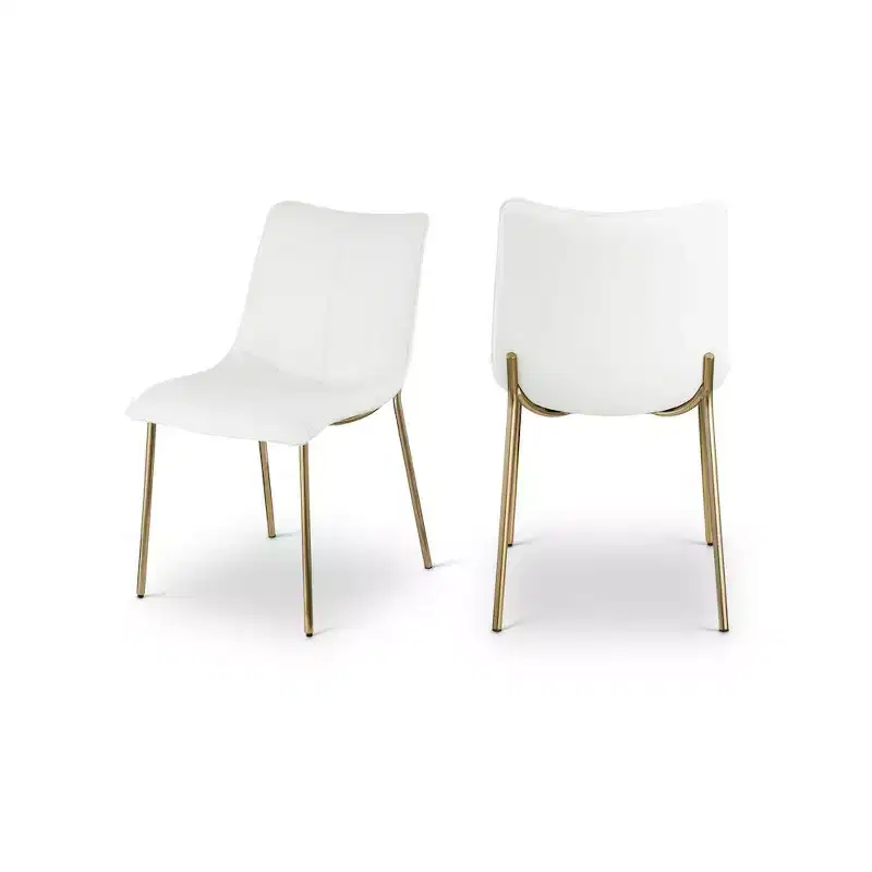 Meridian Furniture,Isla Vegan Leather Dining Chair, Set of 2