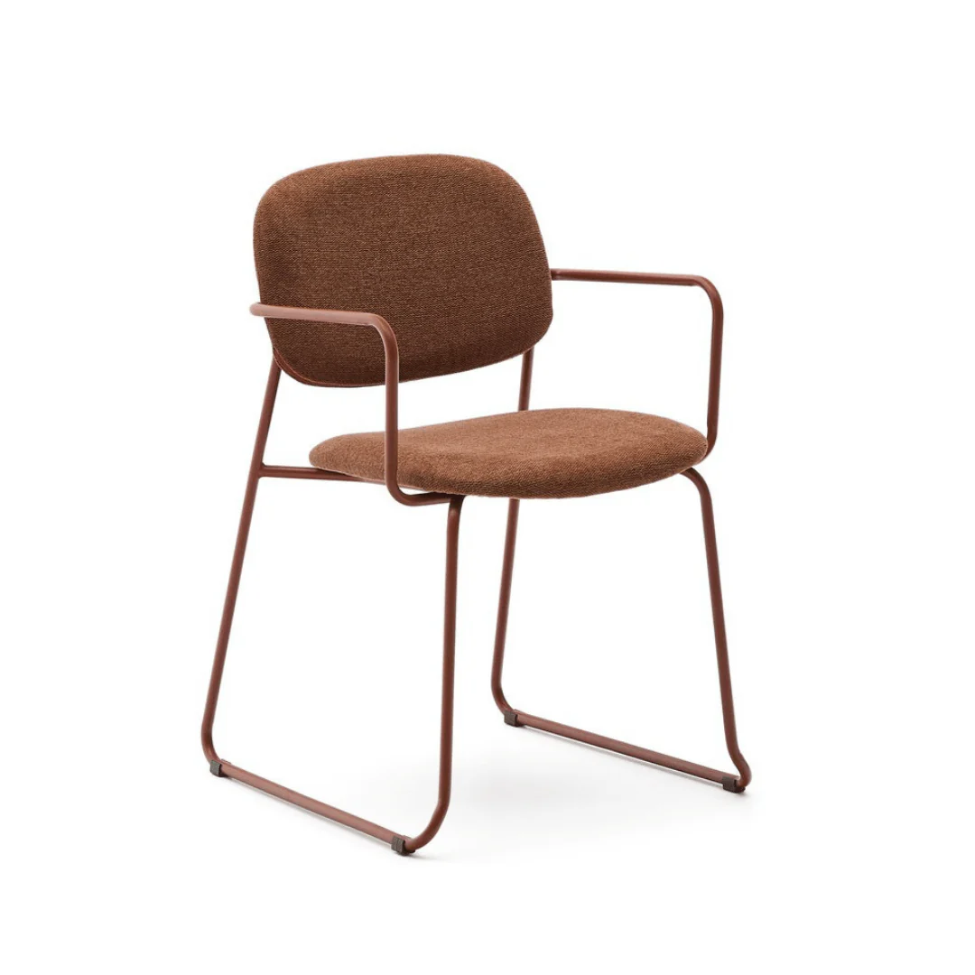 Modern Metal Dining Chair with Stackable for Dining Room