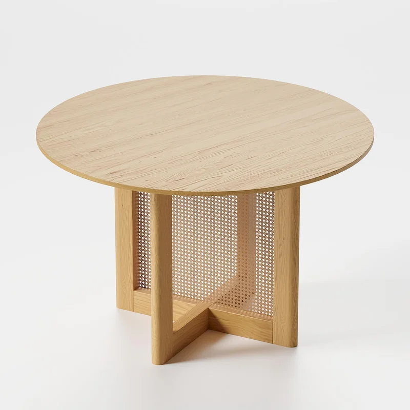 Solid Wood Round Dining Table 4-6 People